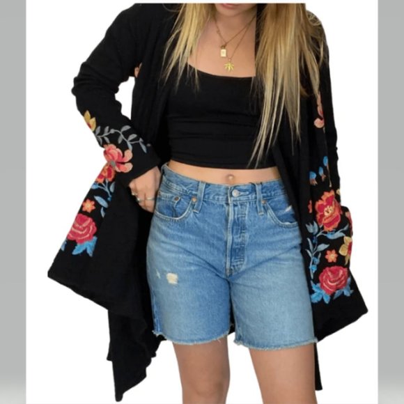 JOHNNY WAS Iryah Wrap Sweater Size M Romantic Feminine NEW WITH TAGS - Picture 5 of 12